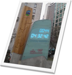Paralympic Winter Games 2010 ccountdown clock in downtown Vancouver