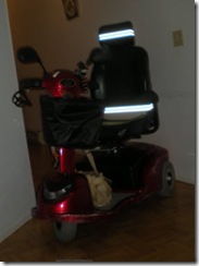 Front view of Comet scooter