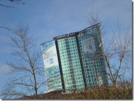 Surrey's Central City tower decked with Olympic Games building wrap