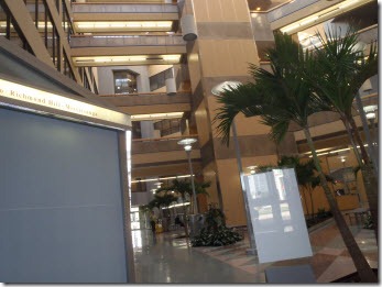 Interior of office building 