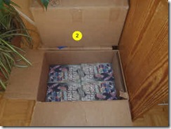 A partial full box of Glenda's book